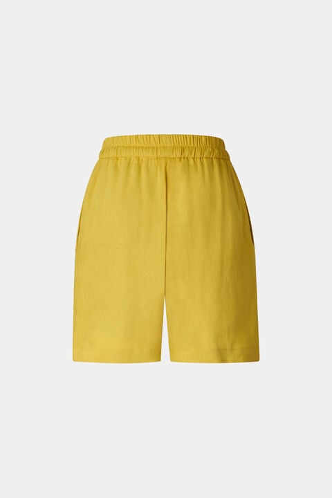 Linen Mix Shorts Carmel In Yellow
