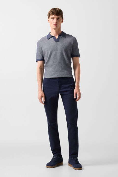 Chinos Cotton Chino In Navy Blue