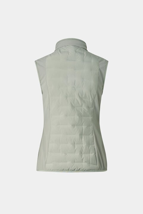 Lina Hybrid Waistcoat In Eucalyptus