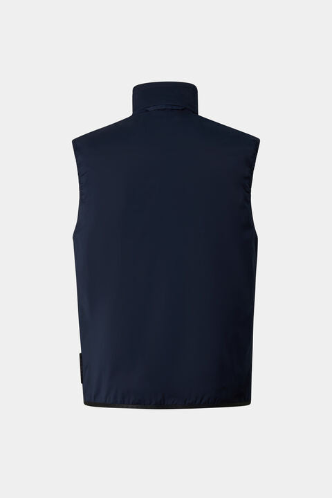 Jonny Lightweight Waistcoat In Navy Blue