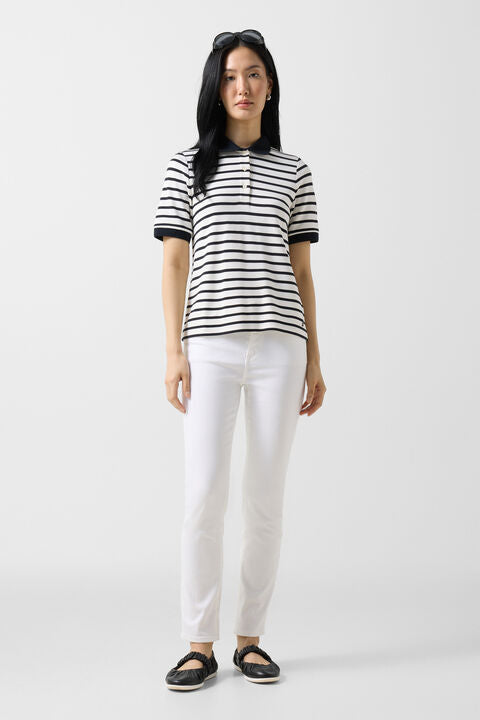Polo Shirt Rea In Black/White