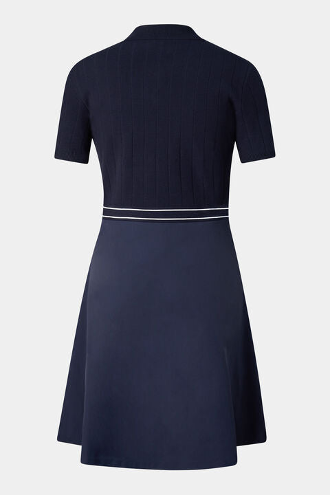 Selin Polo Dress In Navy Blue