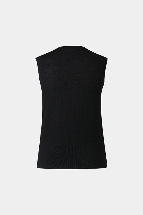 Knitted Top Isola In Black