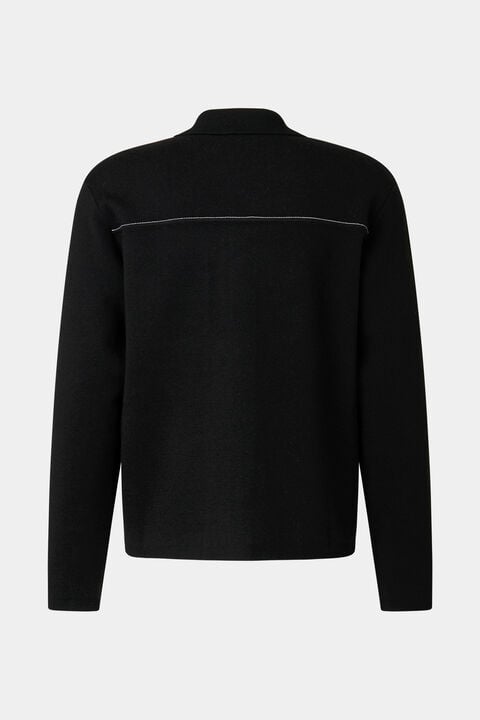 Olaf Knit Jacket In Black