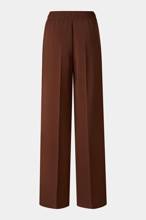 Enny Crepe Trousers In Brown