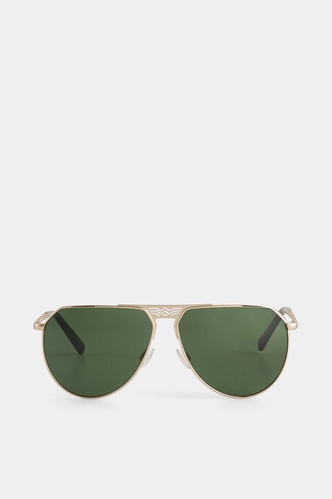 Sunglasses Kaprun In Green/Gold