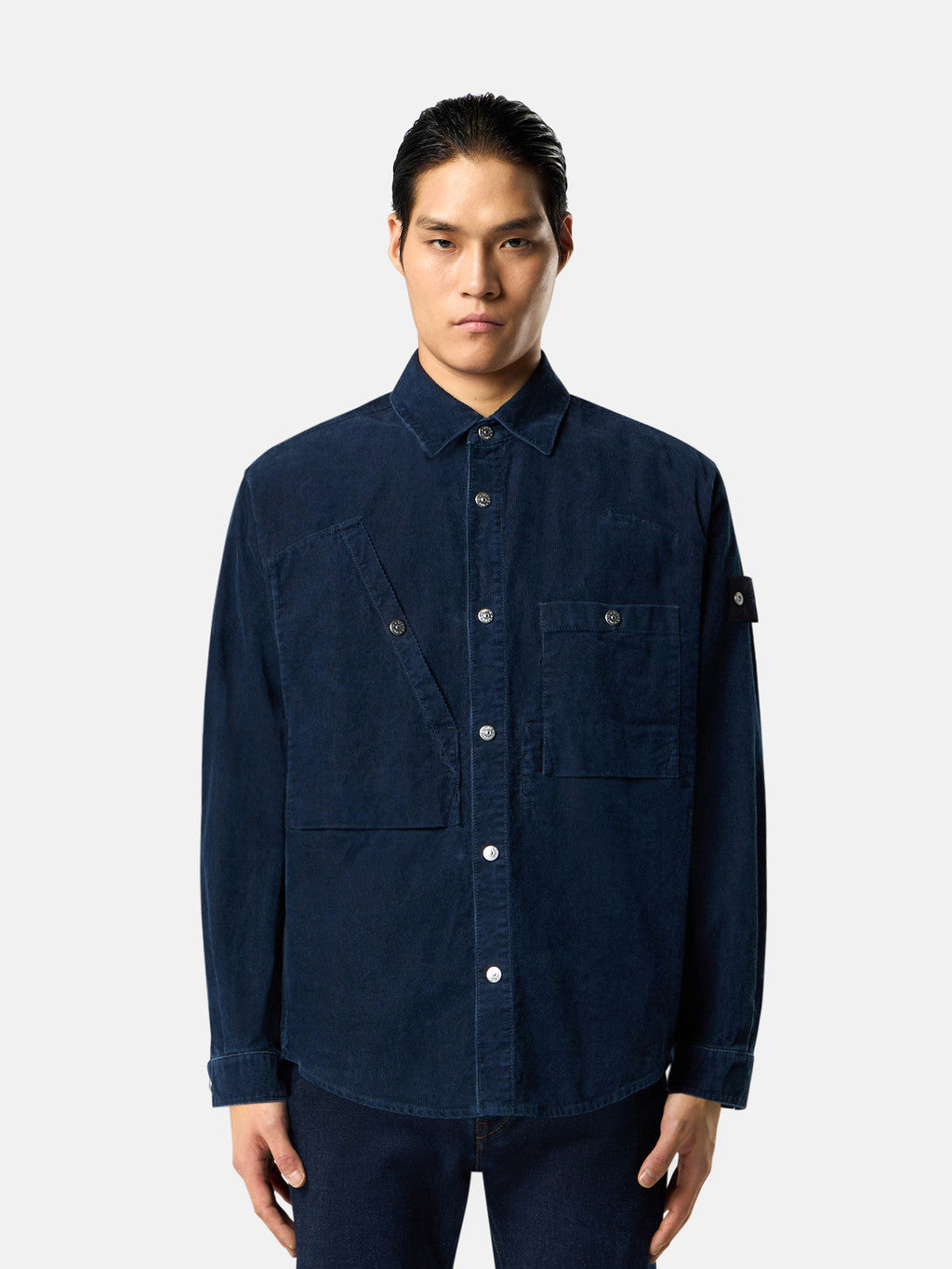 1100008 INDIGO MICRO CORDUROY-RINSED