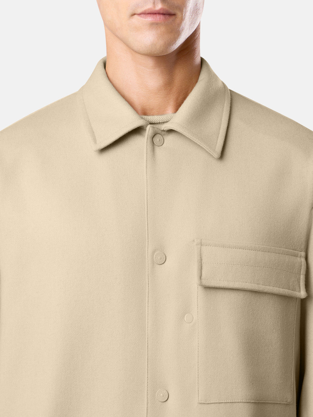1200028 WOOL NYLON FLANNEL_STONE ISLAND GHOST