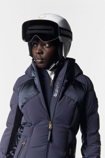 Delin Down Ski Jacket In Navy Blue