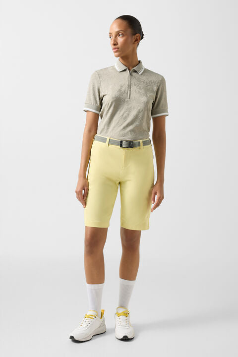 Zita Functional Bermuda Shorts In Yellow