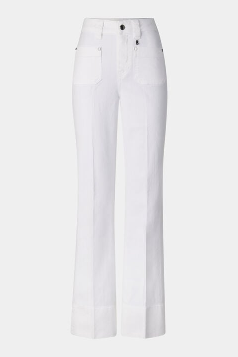 Flared Fit Jeans Devin In White