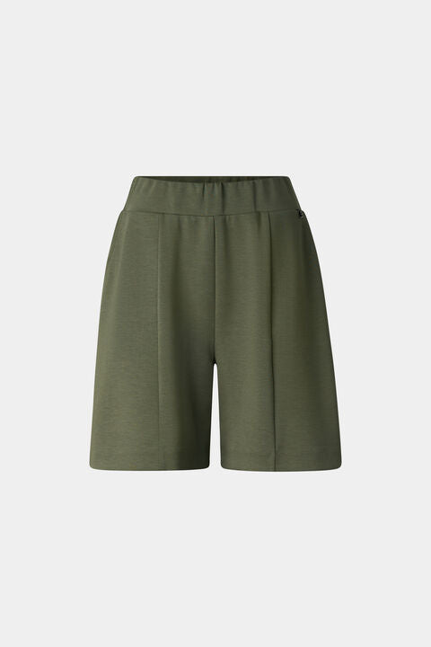 Romi Jersey Shorts In Olive Green