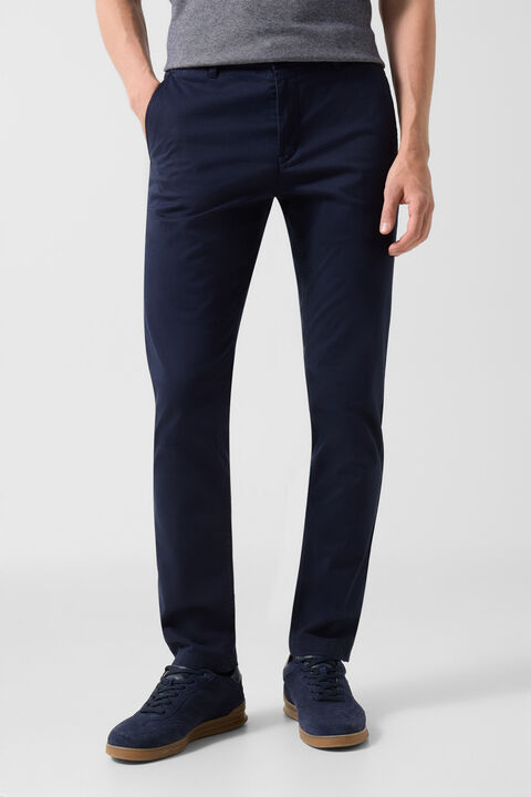 Chinos Cotton Chino In Navy Blue