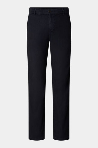 Linen Mix Chinos Riley Casual In Black