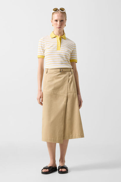 Jocy Wrap Skirt In Camel