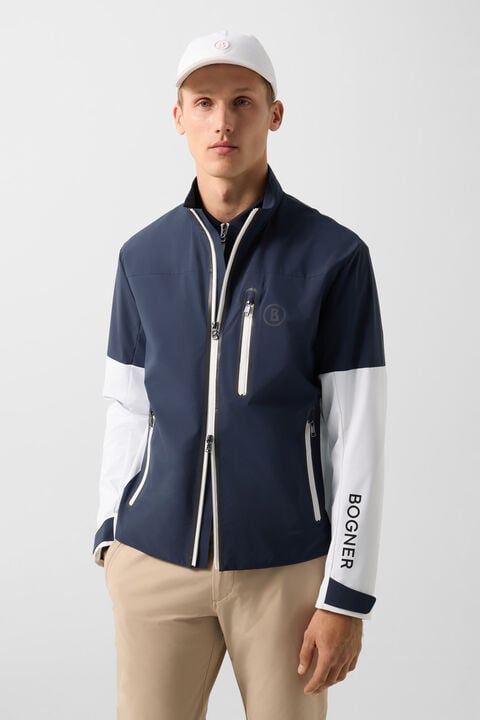 Bolek Functional Jacket In Navy Blue/White