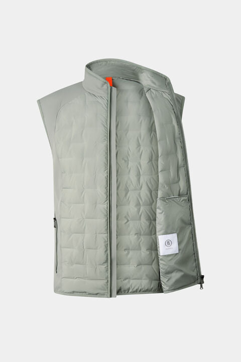 Dane Hybrid Waistcoat In Eucalyptus
