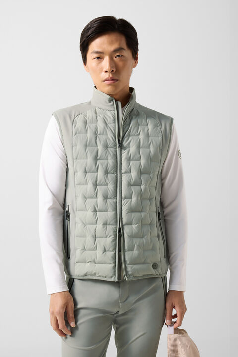 Dane Hybrid Waistcoat In Eucalyptus