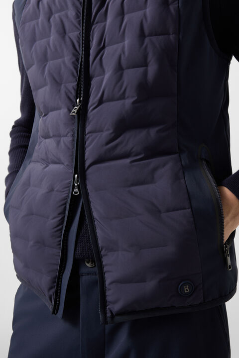 Dane Hybrid Waistcoat In Navy Blue