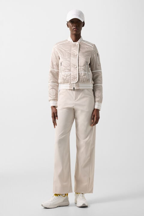 Lia Quilted Jacket In Sand