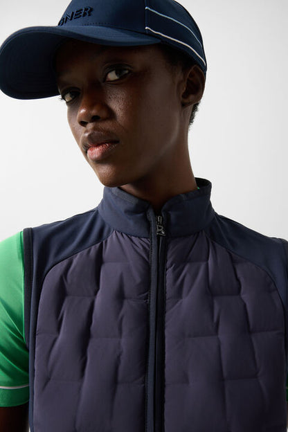 Lina Hybrid Waistcoat In Navy Blue