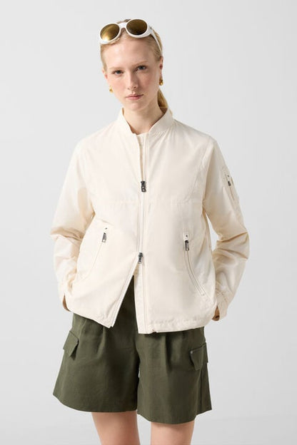 Zafina Blouson In Cream