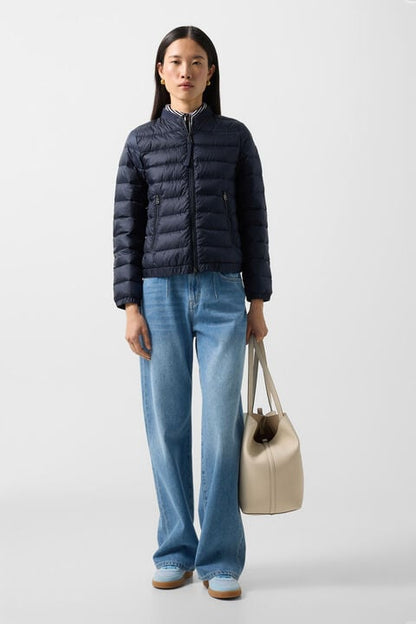 Marybel Lightweight Down Jacket In Navy Blue