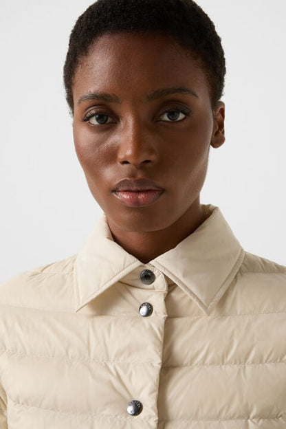 Audrey Lightweight Down Jacket In Sand
