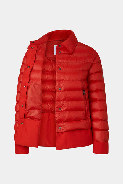 Audrey Lightweight Down Jacket In Red
