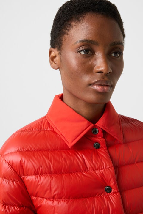 Audrey Lightweight Down Jacket In Red