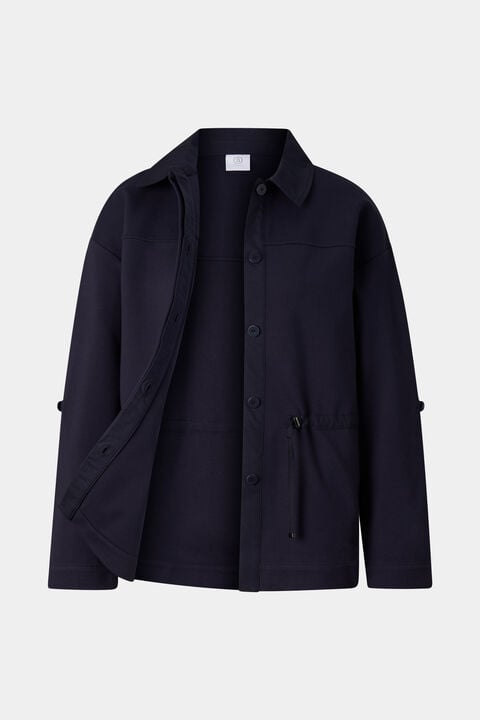 Paloma Jersey Jacket In Navy Blue