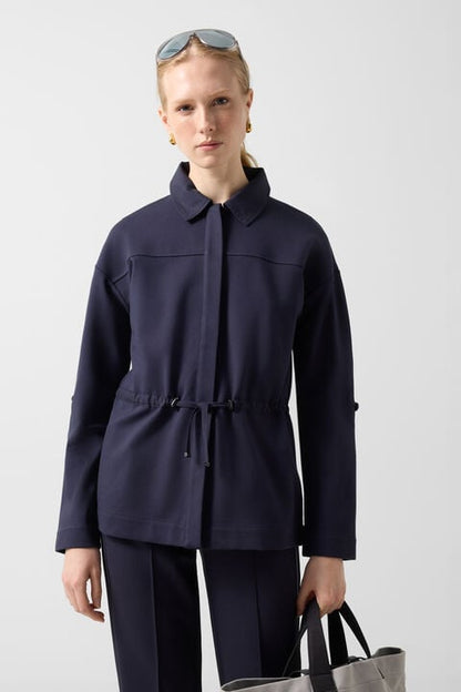 Paloma Jersey Jacket In Navy Blue