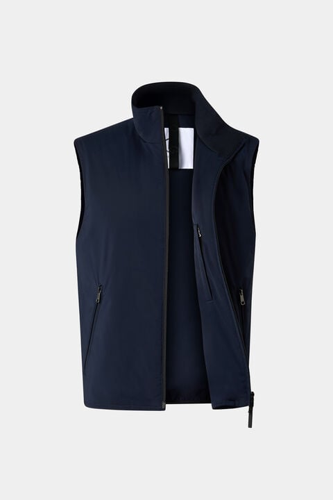 Jonny Lightweight Waistcoat In Navy Blue