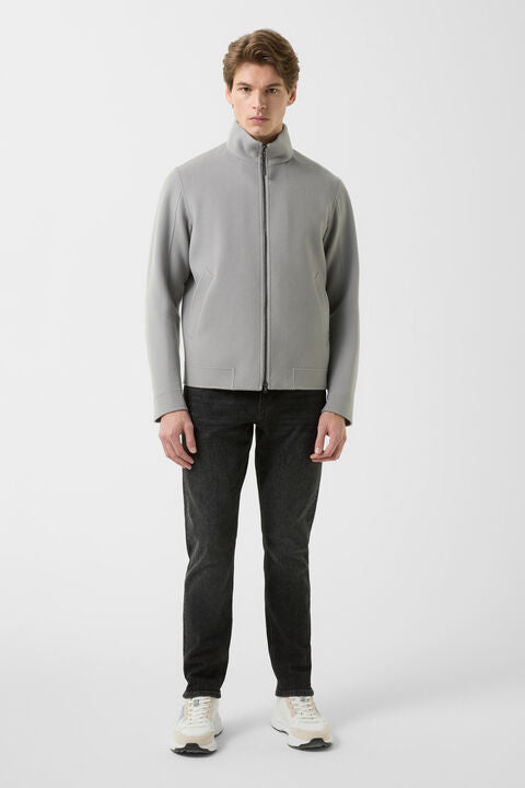 Doubleface Blouson Brice In Light Grey