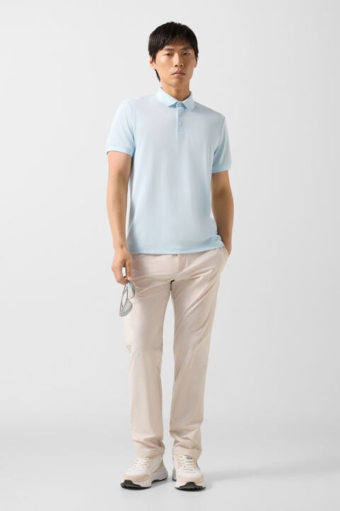 Daniel Functional Short-Sleeved Top In Light Blue