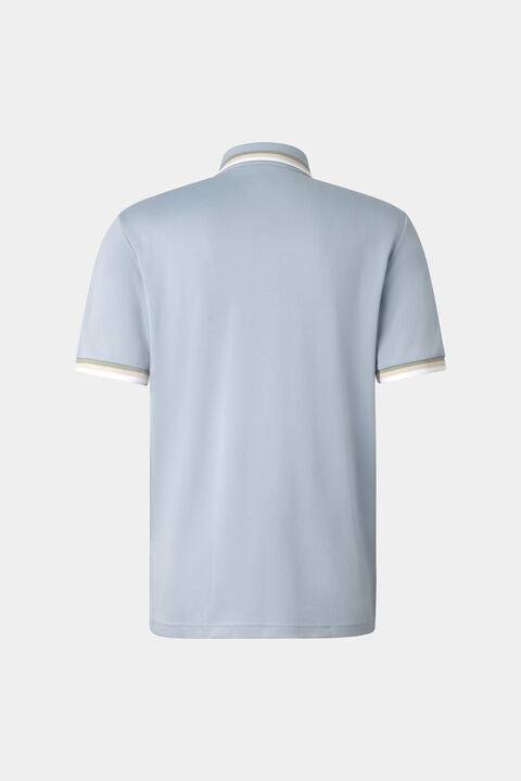 Arik Functional Short-Sleeved Top In Misty Blue