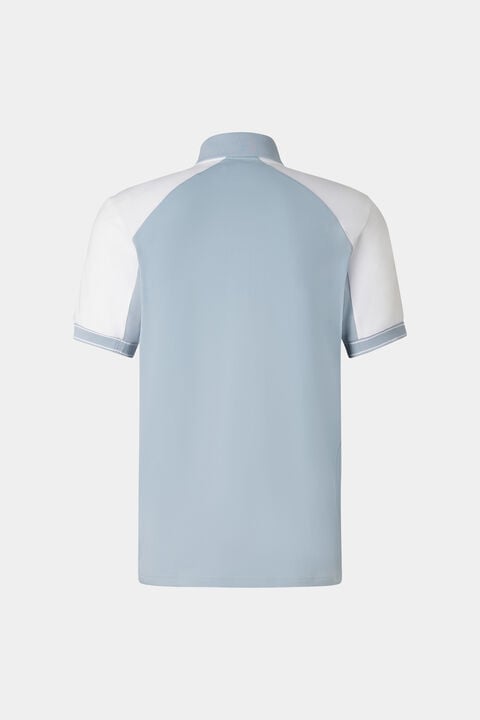 Fabius Functional Short-Sleeved Top In Misty Blue/White