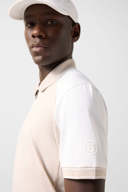 Fabius Functional Short-Sleeved Top In Sand/White