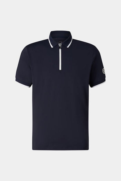 Cody Functional Short-Sleeved Top In Navy Blue