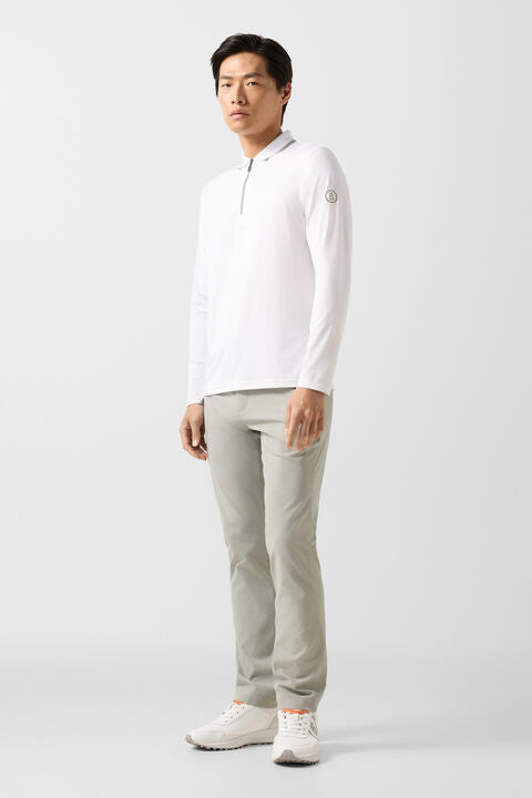 Jonah Polo Long-Sleeved Top In Off-White