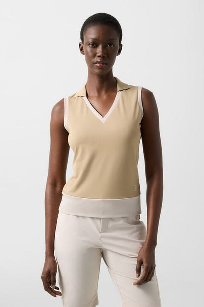 Polo Top Alysha In Beige