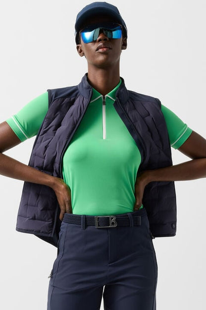 Caren Functional Short-Sleeved Top In Green