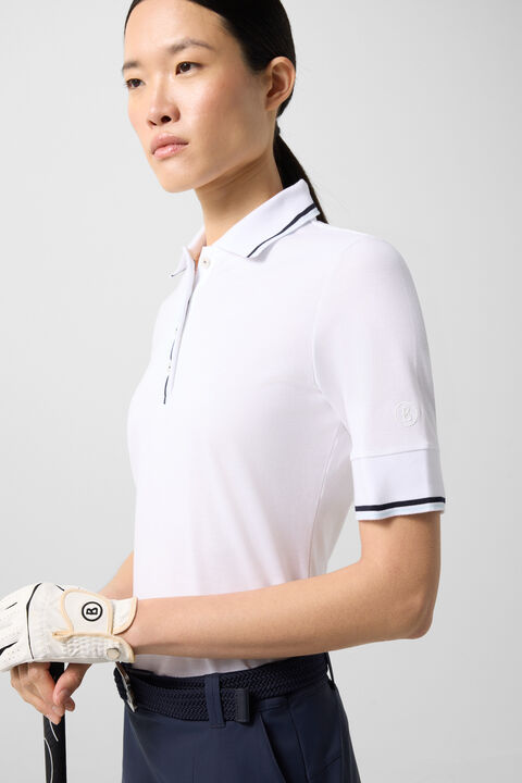 Funktons Polo Shirt Elenor In White