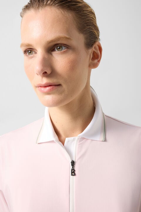 Laurina Functional Short-Sleeved Top In Pink