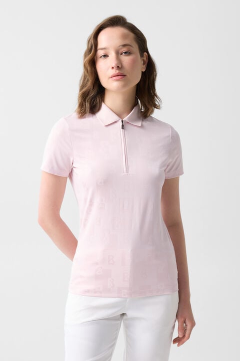 Joanna Functional Short-Sleeved Top In Pink
