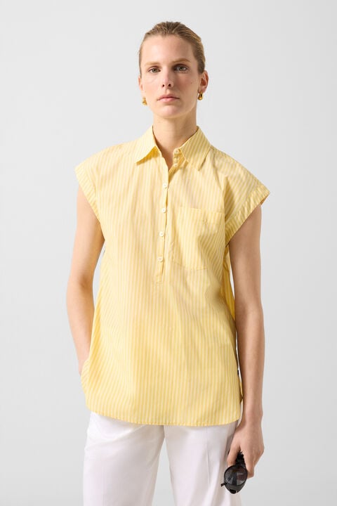 Hunter Cotton Blouse In Yellow