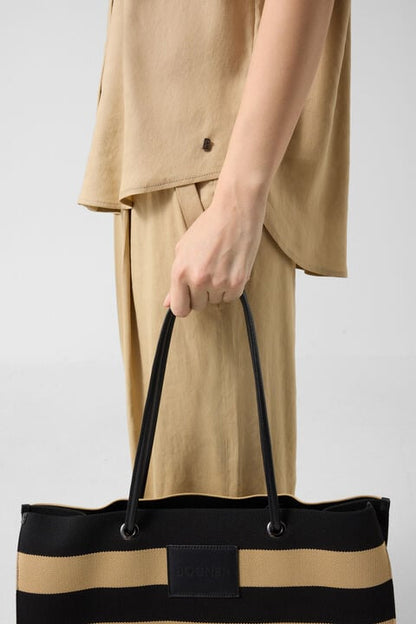 Linen Mix Blouse Cheryl In Camel