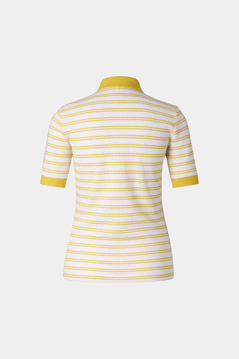 Wendy Polo Shirt In Yellow/Off-White