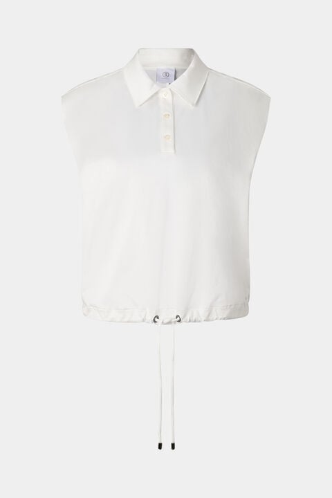 Mia Polo Top In Off-White