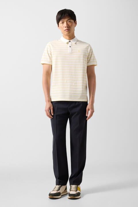 Timo Polo Shirt In Yellow/Off-White